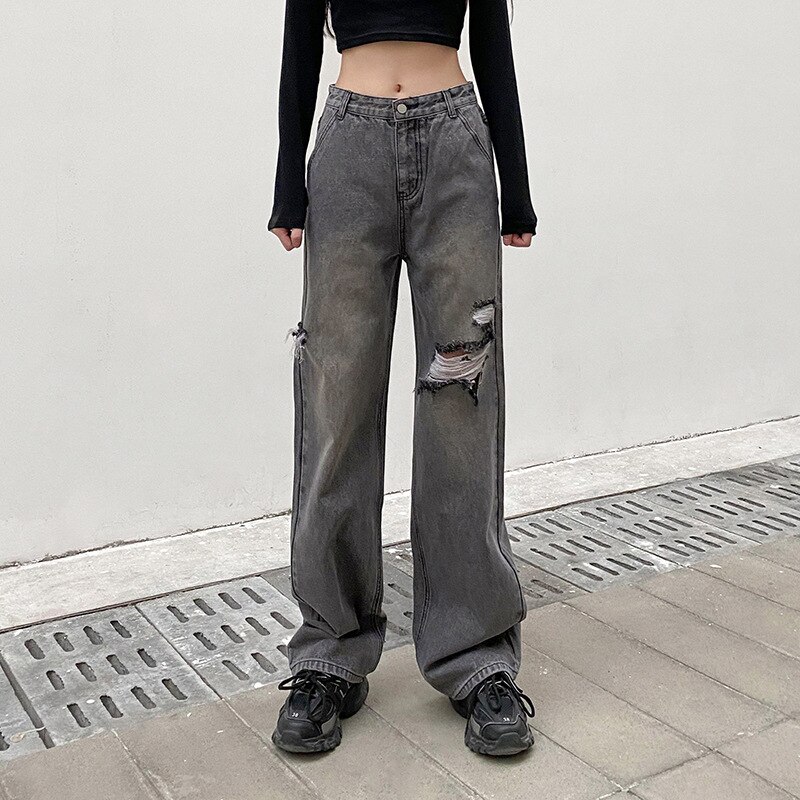  ׷ ġ ũ    û ÷   Y2k   㸮 罺  Pantalon Mujer Con Cintura Alta